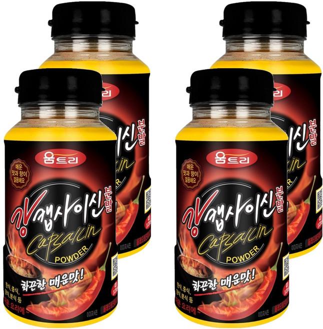 움트리 강캡사이신분말, 400g, 4개