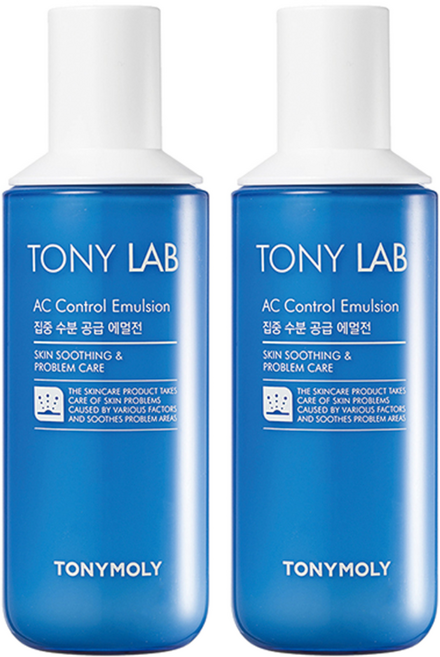 TONYMOLY Tony Lab草本淨痘鎮靜保濕乳, 160ml, 2瓶