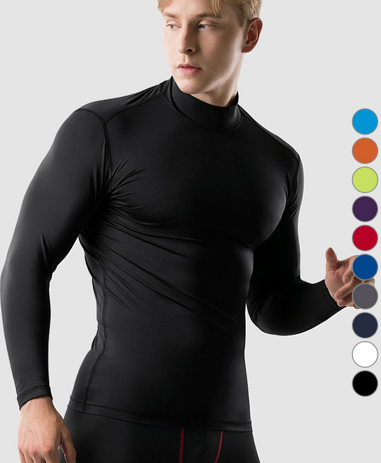 아르메데스 남성용 반목터틀 긴팔 무지테크핏 언더레이어 AR-53