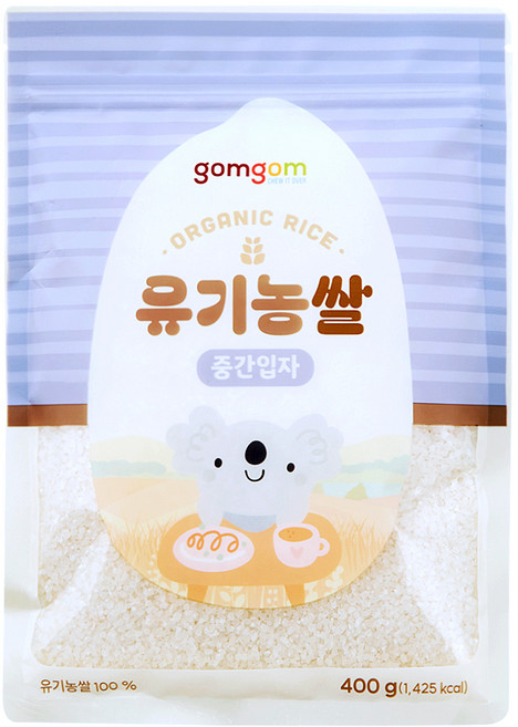 곰곰 유기농쌀 중간입자, 400g, 1개