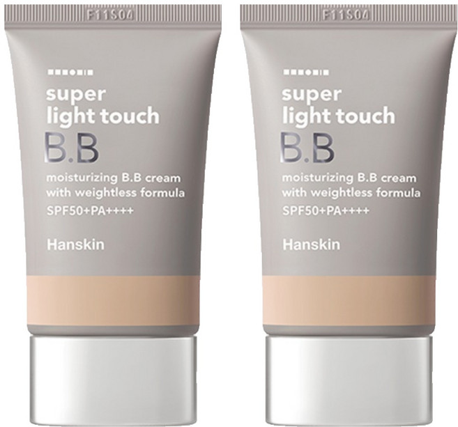 한스킨 수퍼 라이트 터치 비비크림 SPF 50+ PA++++, 30g, 2개