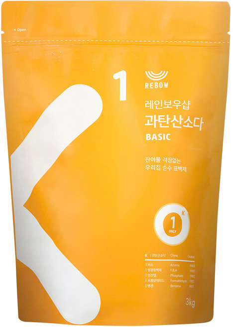 레인보우샵 과탄산소다 베이직, 3kg, 1개