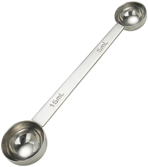 코멧 키친 양면 스테인레스 계량 스푼, 1개