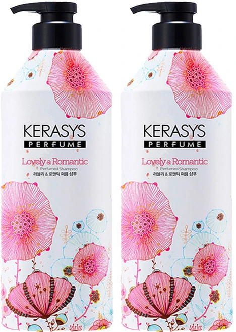 케라시스 러블리 앤 로맨틱 퍼퓸샴푸 꽃향, 2개, 980ml - 쿠팡