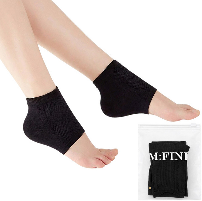 엠피니 뒤꿈치 각질케어 보습양말 블랙 FREE, 50g, 1개, 4개입