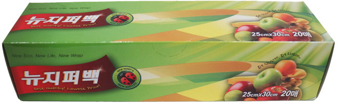 Newwrap 夾鏈保鮮袋, 中號(25 x 30cm), 20入, 1盒