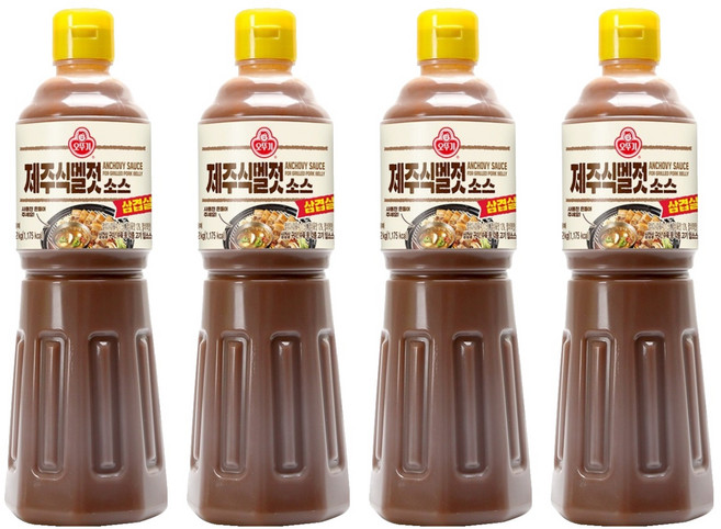 오뚜기 삼겹살 제주식 멜젓 소스, 1.12kg, 4개