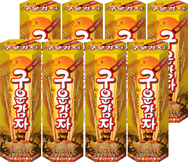 해태제과 구운감자, 24g, 8개