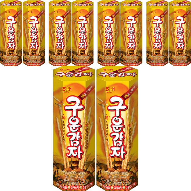 해태제과 구운감자, 24g, 10개