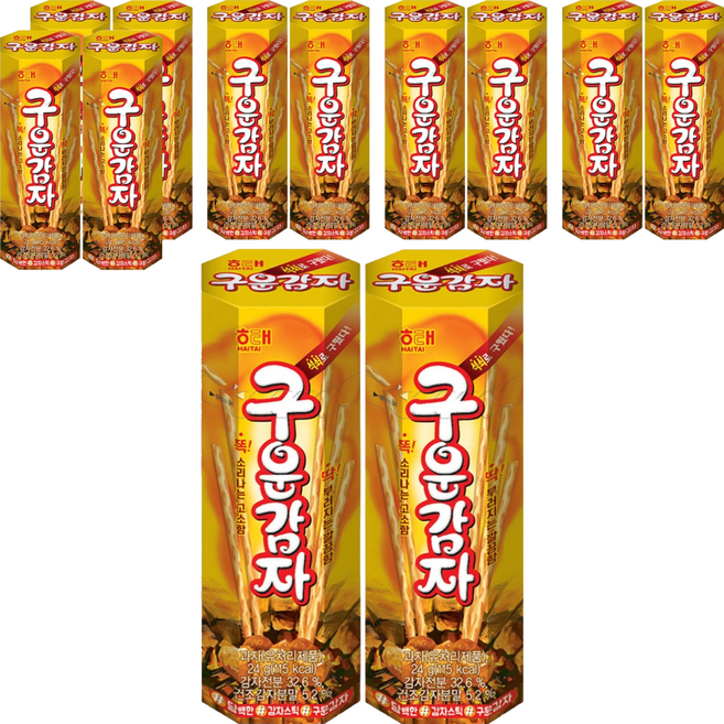 해태제과 구운감자, 24g, 12개