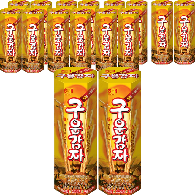 해태제과 구운감자, 24g, 16개