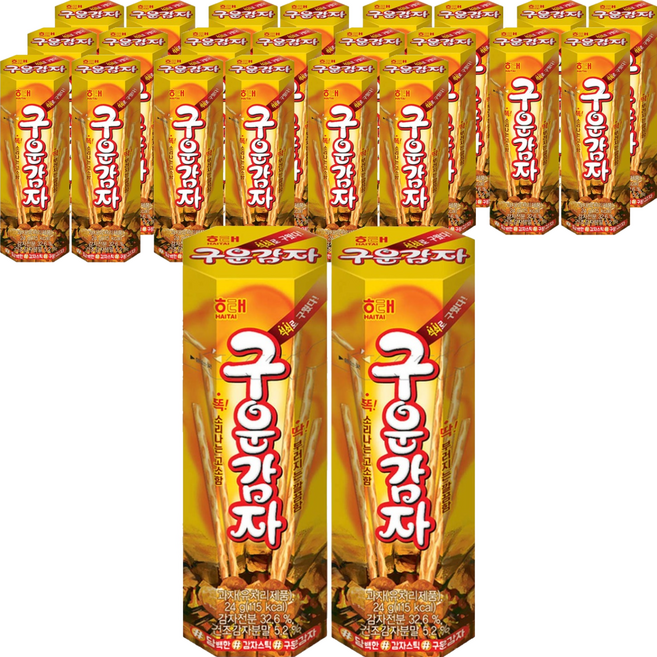 해태제과 구운감자, 24g, 24개