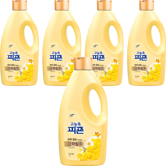 고농축 피죤 강력탈취 오리지널 써니가든 섬유유연제, 2L, 5개