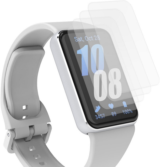 랩씨 TPU 풀커버 자가복원 액정보호필름 4p, 투명, 1세트