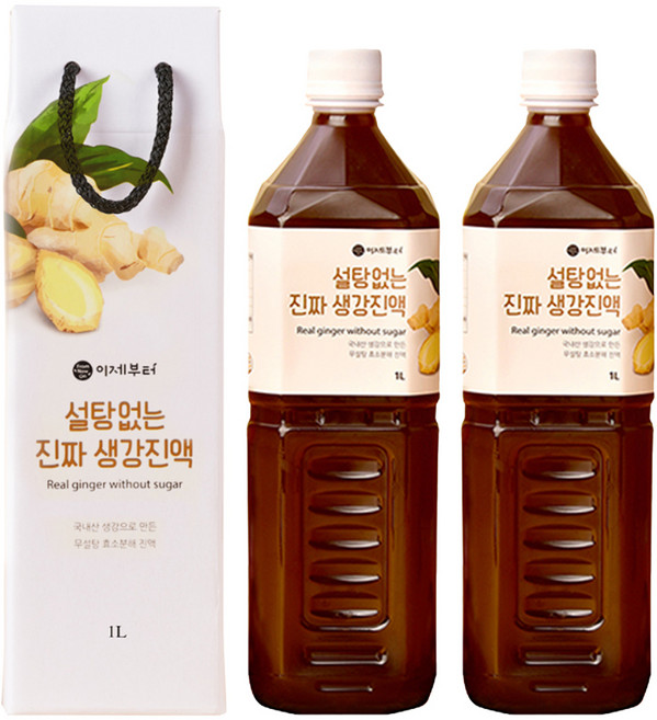 이제부터 설탕없는 진짜 생강진액, 1L, 1개입, 2개