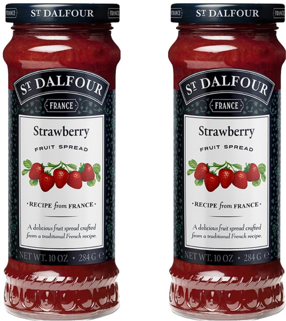 샹달프 과일잼 딸기, 284g, 2개