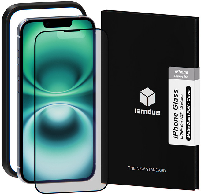 아이엠듀 풀커버 액정보호 9H 지문방지 필름, 1세트