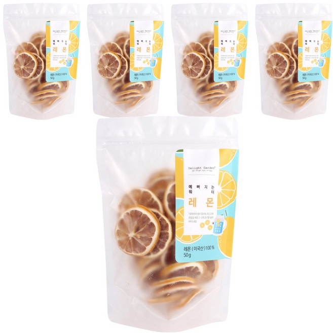 딜라잇가든 예뻐지는 워터 레몬칩, 50g, 5개