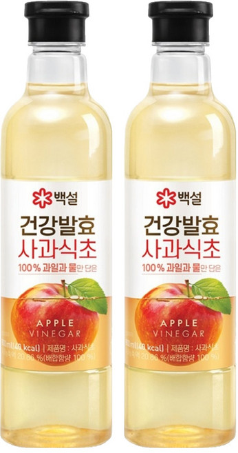 백설 건강발효 사과식초, 800ml, 2개