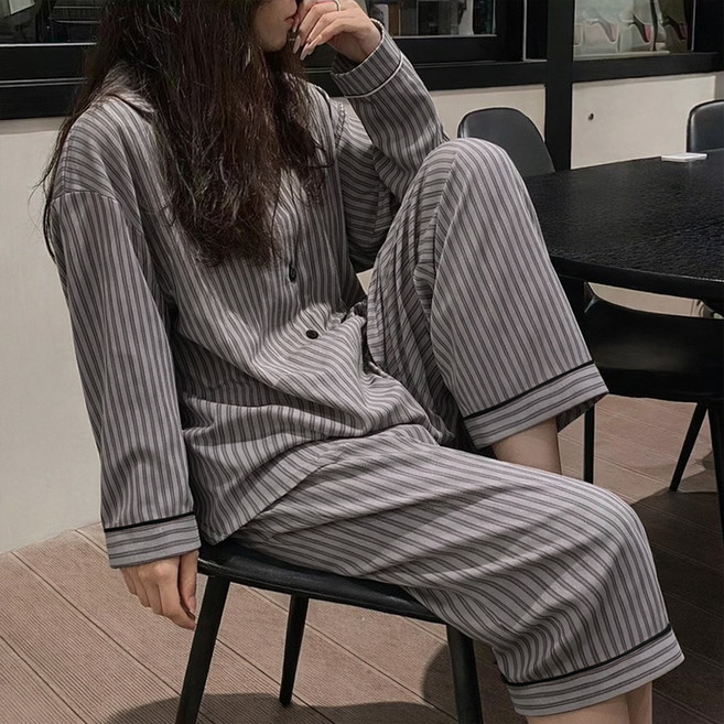 어나더디 여성용 홈스윗 잠옷 긴팔 상의 + 하의 세트