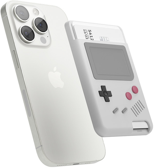 엘라고 W5 맥세이프 실리콘 카드포켓, 라이트그레이, 1개