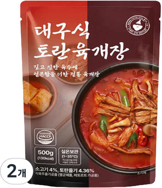 산타 대구식 토란 육개장, 500g, 2개