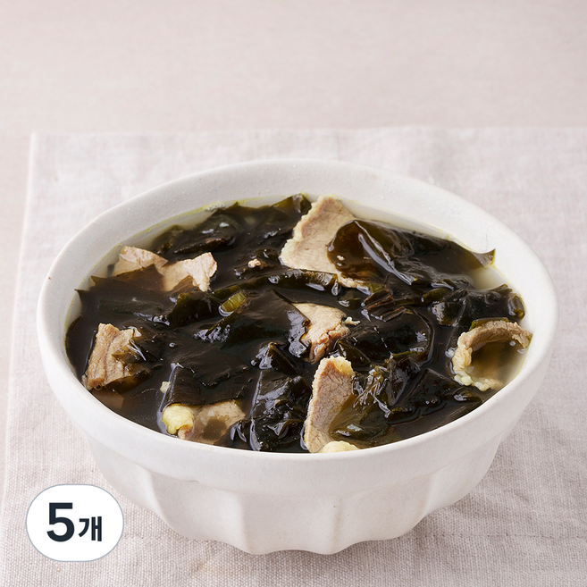 바다원 초이스쿡 소고기미역국, 600g, 5개
