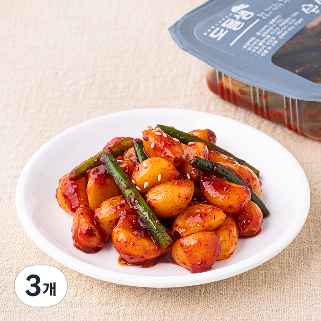 도들샘 마늘무침, 160g, 3개