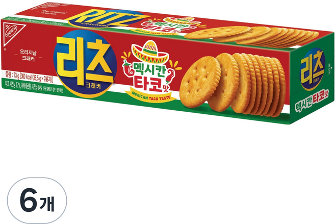 리츠 크래커 멕시칸 타코맛, 6개, 73g