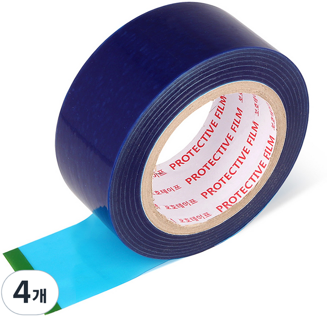 모네스페스 국산 보호테이프 청색 50mm x 150m, 4개