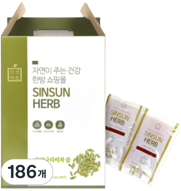 신선약초 산미나리씨차즙, 110ml, 186개