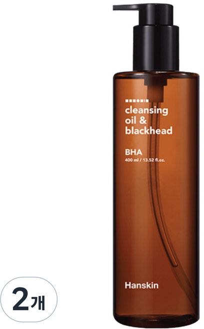 한스킨 블랙헤드 BHA 클렌징 오일, 400ml, 2개