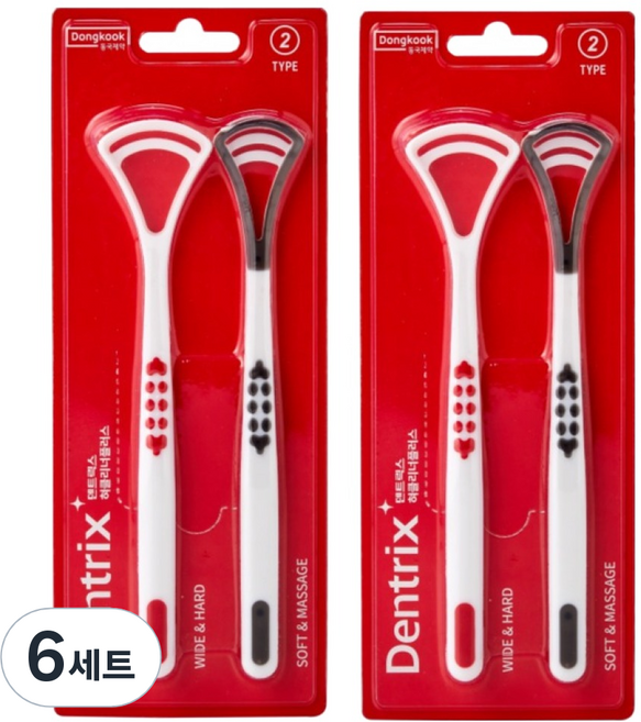 Dongkook 東國製藥 Dentrix 舌苔清潔器 Plus 7g x 2件組, 6套