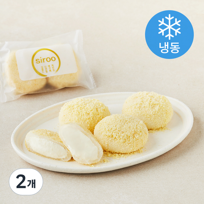 프레시오늘 정담시루 리얼생크림 듬뿍 카스테라 인절미떡 (냉동), 50g, 2개, 4개입