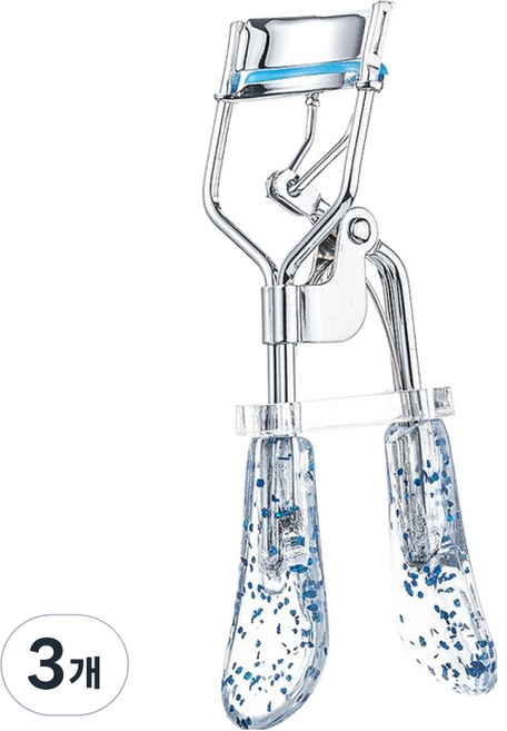 올웨일리 아이뷰티 속눈썹 C컬 펄투명 뷰러 TSP2530, 3개, 블루