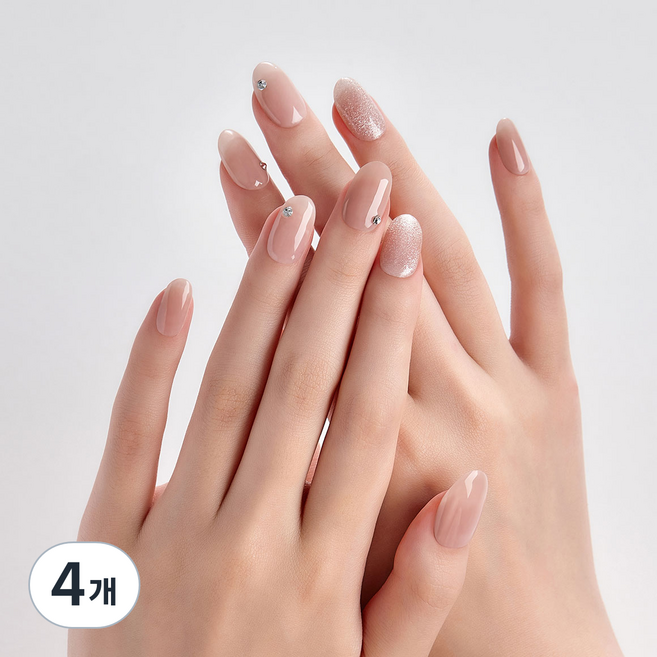 데싱디바 매직프레스 에뜨왈, 연핑크, 4개