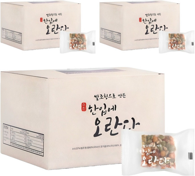 수진식품 쌀조청으로 만든 한입에 오란다 24개입, 288g, 3개