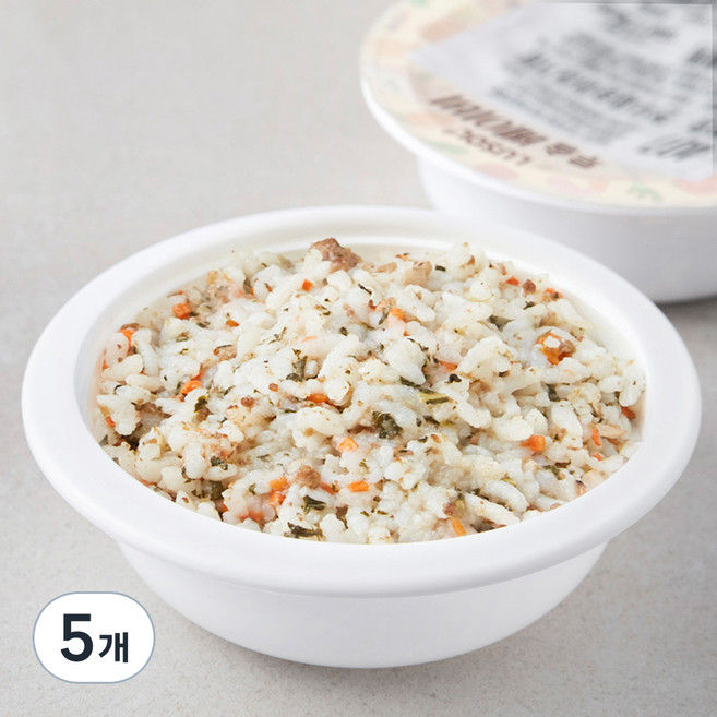 루솔 4단계 13개월 이상 한우 새송이 아기밥 407, 혼합맛(한우/새송이버섯), 180g, 5개