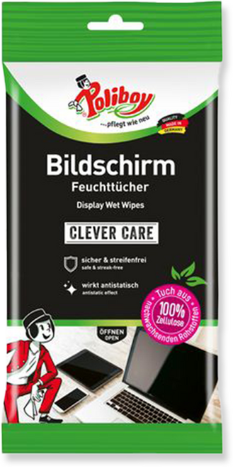 폴리보이 논알콜 정전기 표면 손상 방지 액정 모니터 클리너 티슈 210g, 1세트