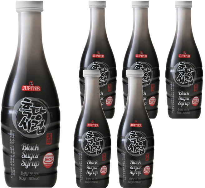 데이웰 흑당시럽, 600g, 6개