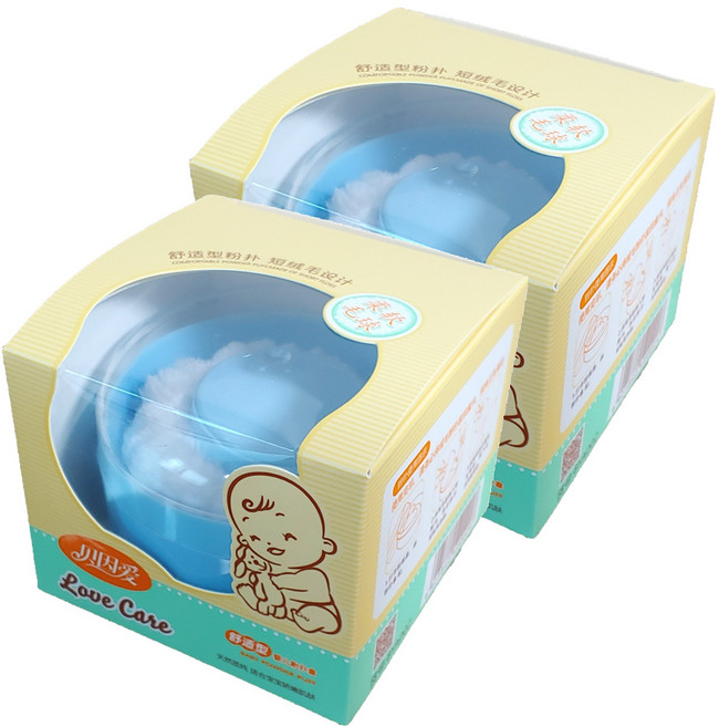 러브케어 베이비파우더 자동 분통 + 분첩, 2세트