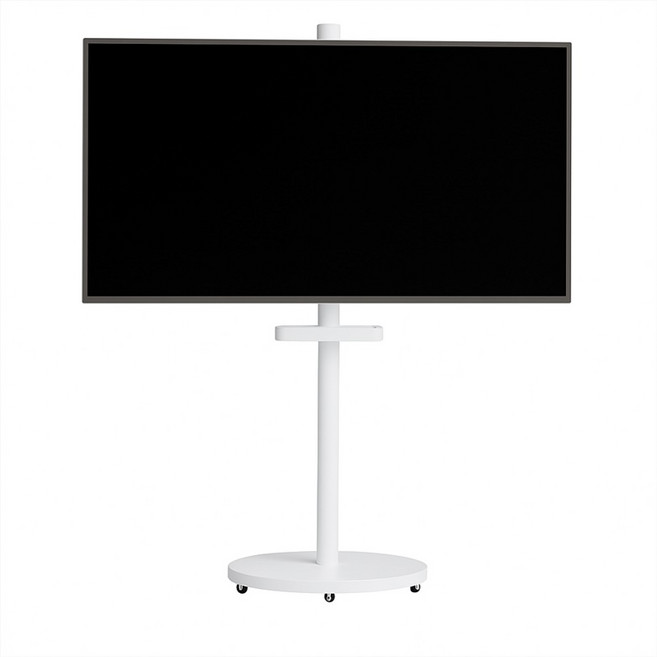 카멜마운트 이동식 삼텐바이미 모니터 TV 스탠드 거치대 MMB43FW, 화이트, 1개