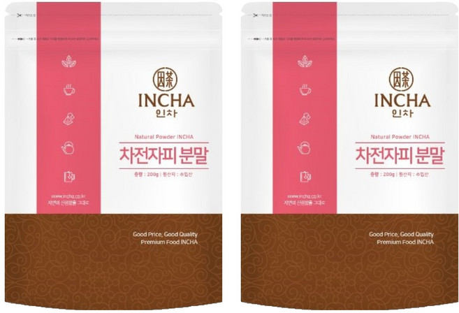 인차 차전자피분말, 2개, 200g