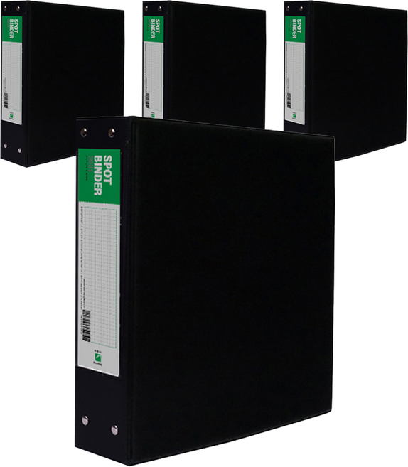 희망화일 고주파 사다리바인더 7cm 3공, 흑색, 4개