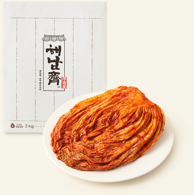 CJ제일제당 전라도식 해남재 포기 배추김치, 2kg, 1개