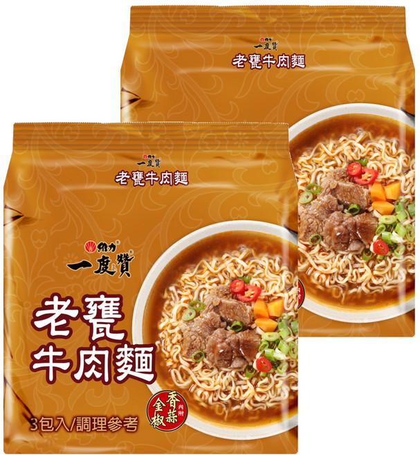 維力 一度贊 老甕牛肉麵 185g, 6包