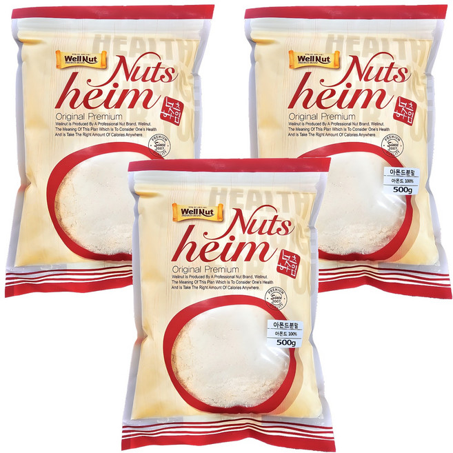 너츠하임 아몬드분말, 500g, 3개