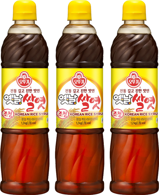 오뚜기 옛날 조청 쌀엿, 1.2kg, 3개