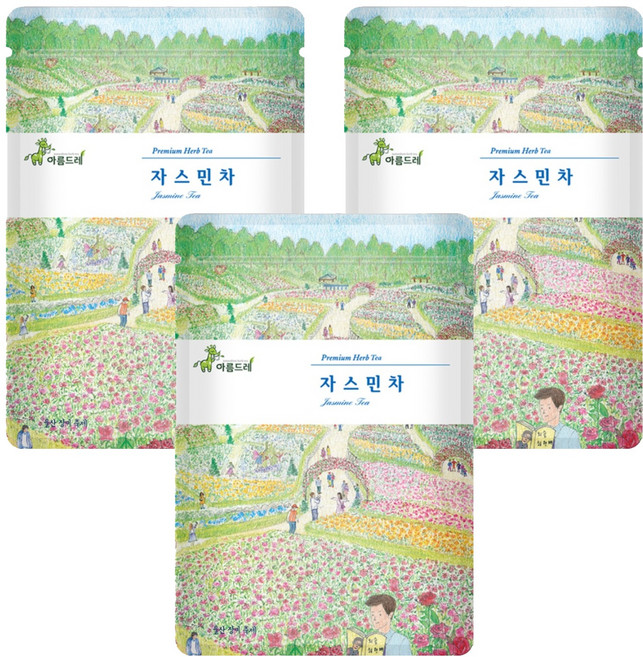 아름드레 프리미엄 삼각티백 쟈스민, 1.1g, 25개입, 3개