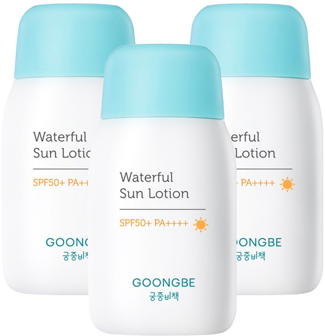 궁중비책 워터풀 선로션 SPF50+ PA++++, 80g, 3개